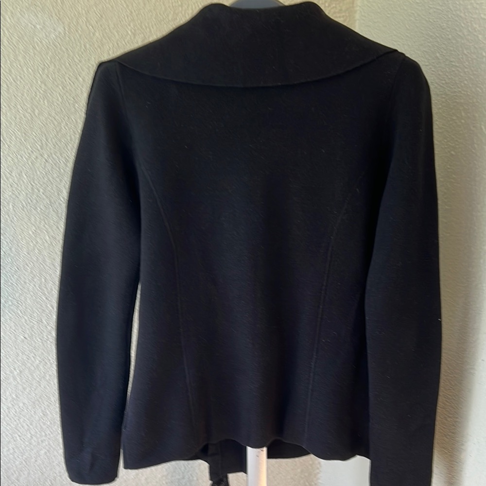 Cache Black Ruffled Cardigan - Picture 3 of 4